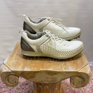 Ecco Men's Biom Hybrid 2 Golf Shoes- White and Grey Sz.5 (Womens Sz 6.5)